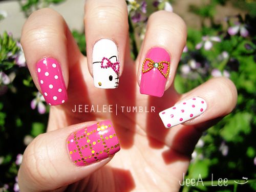 jogo de fazer unhas da Hello Kitty, Desenhos de unhas da Hello Kitty