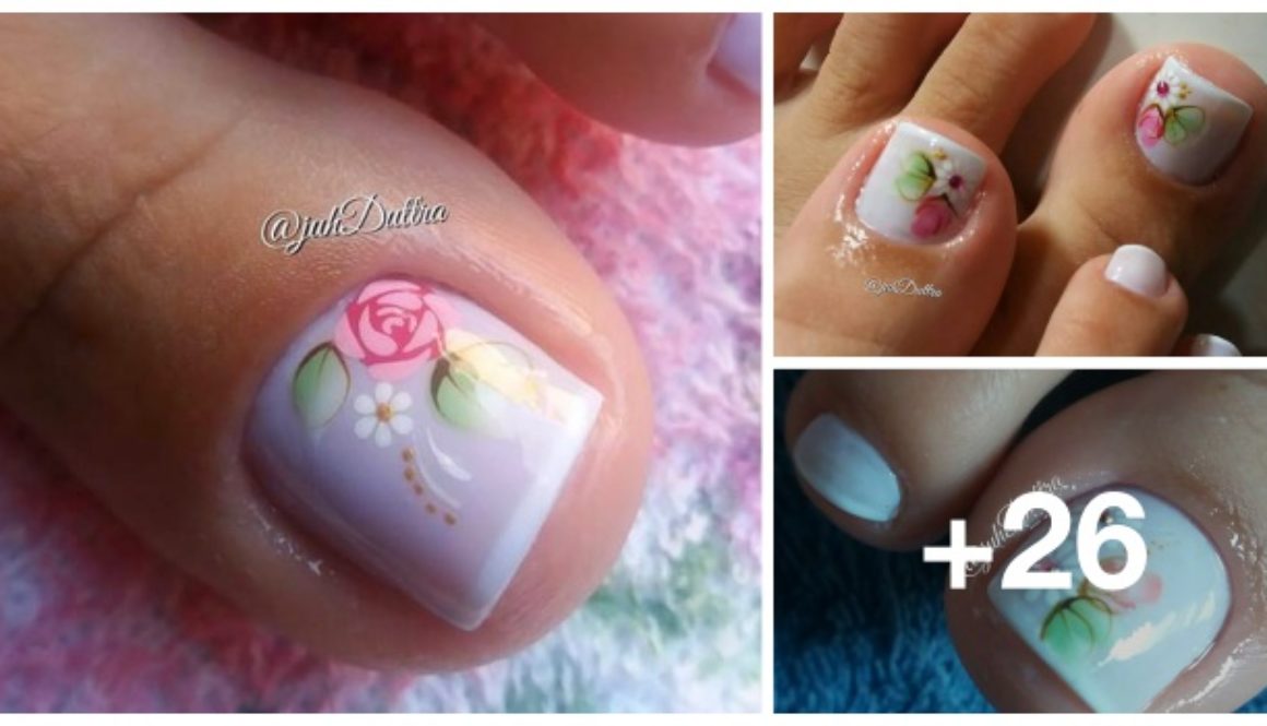 26 Ideias de Unhas Decoradas dos Pés