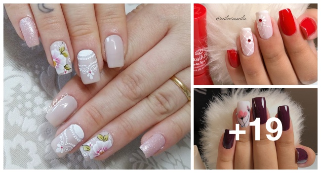 19 Desenhos de unhas para você fazer em suas unhas